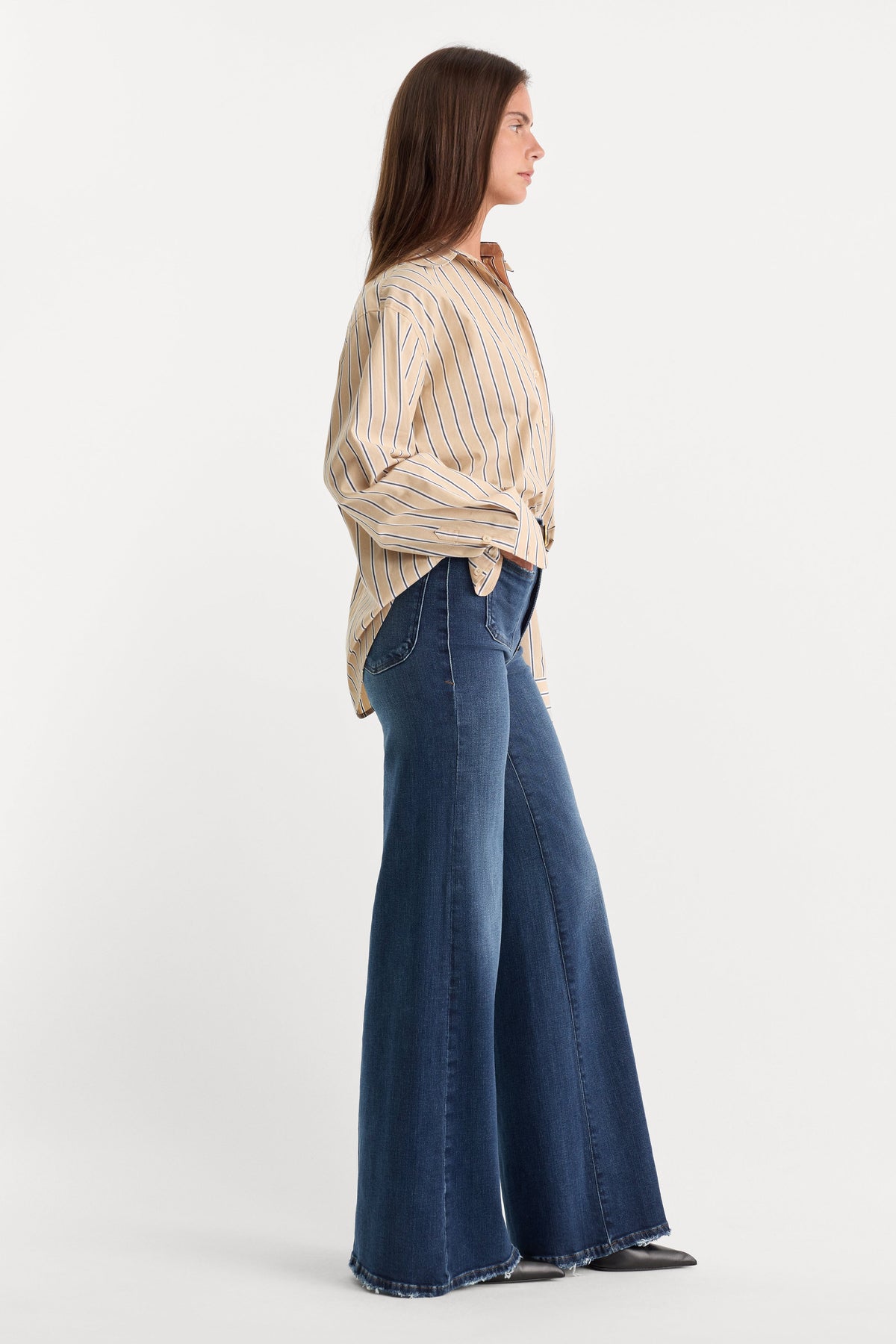 Luxury SOFT TECH GOOD WAIST PALAZZO JEANSINDIGO511