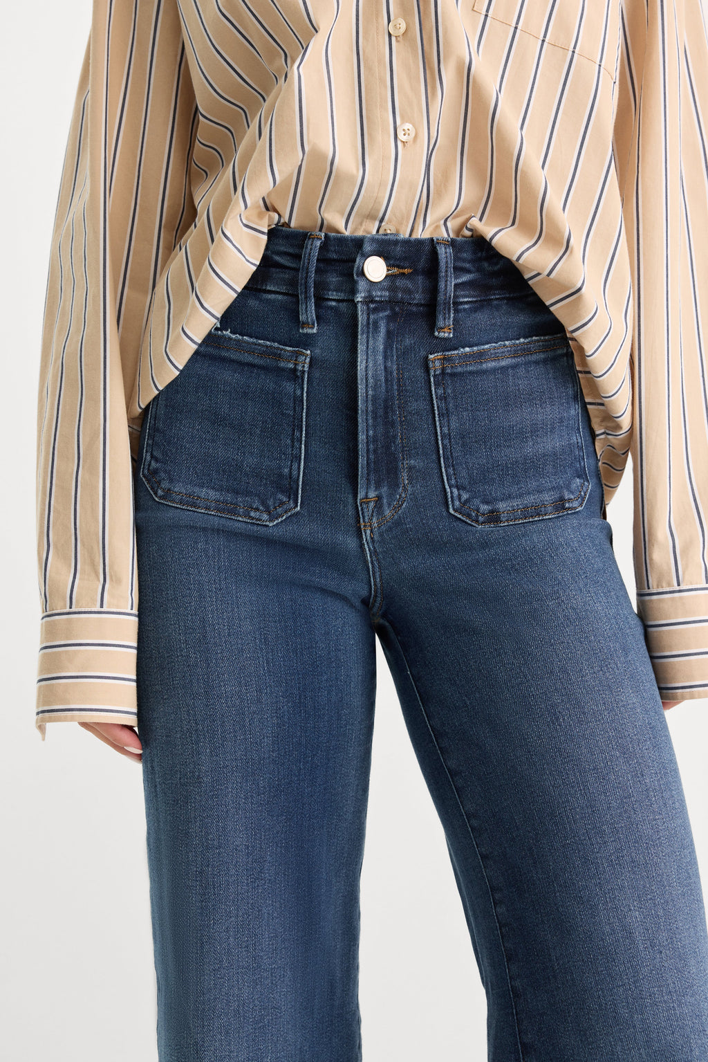 Luxury SOFT TECH GOOD WAIST PALAZZO JEANSINDIGO511