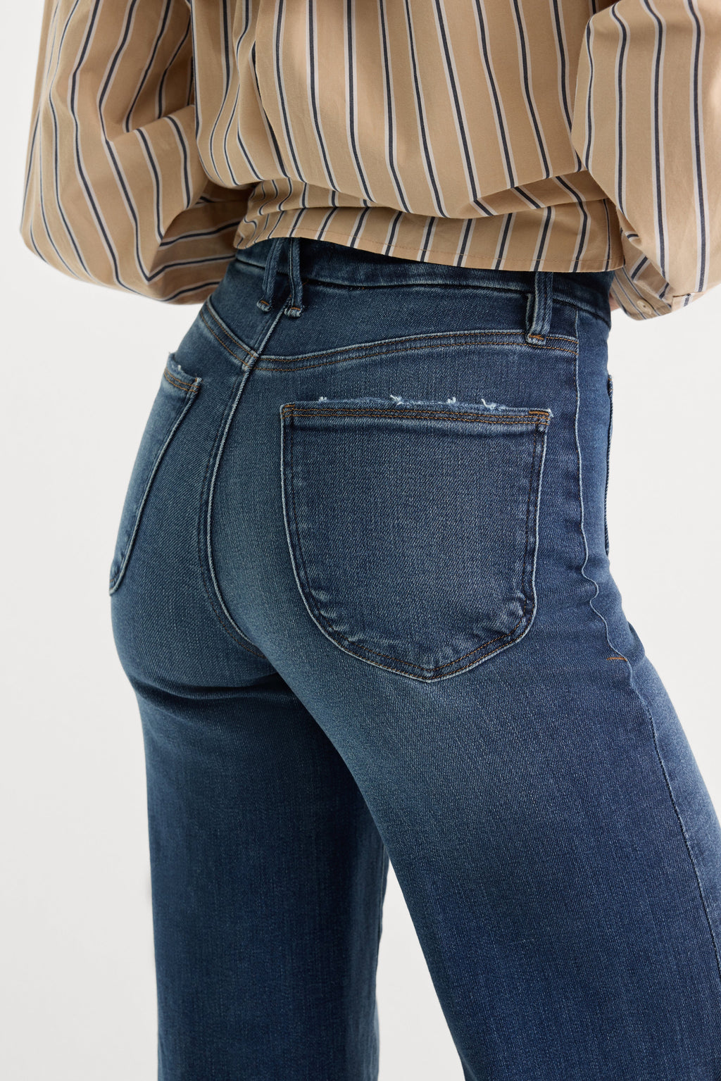 Luxury SOFT TECH GOOD WAIST PALAZZO JEANSINDIGO511