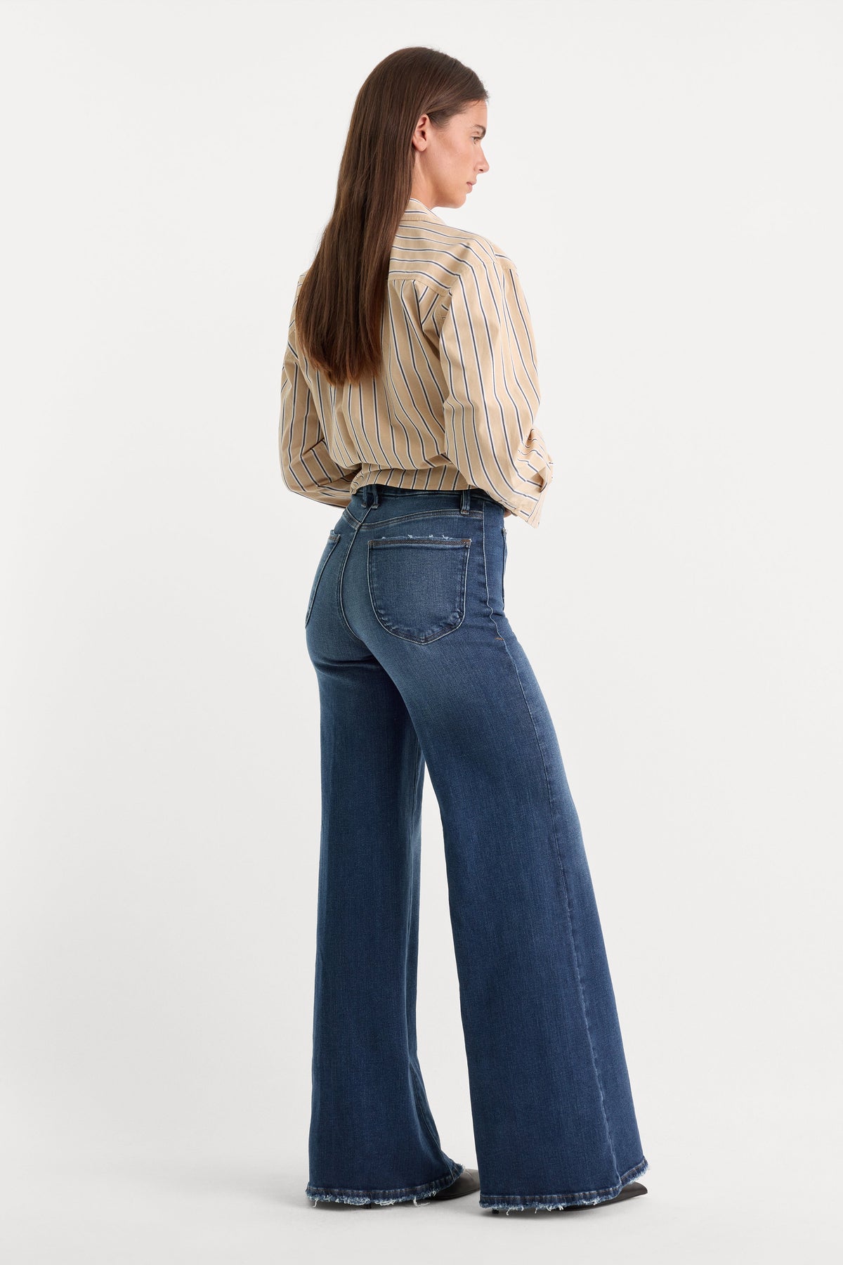 Luxury SOFT TECH GOOD WAIST PALAZZO JEANSINDIGO511