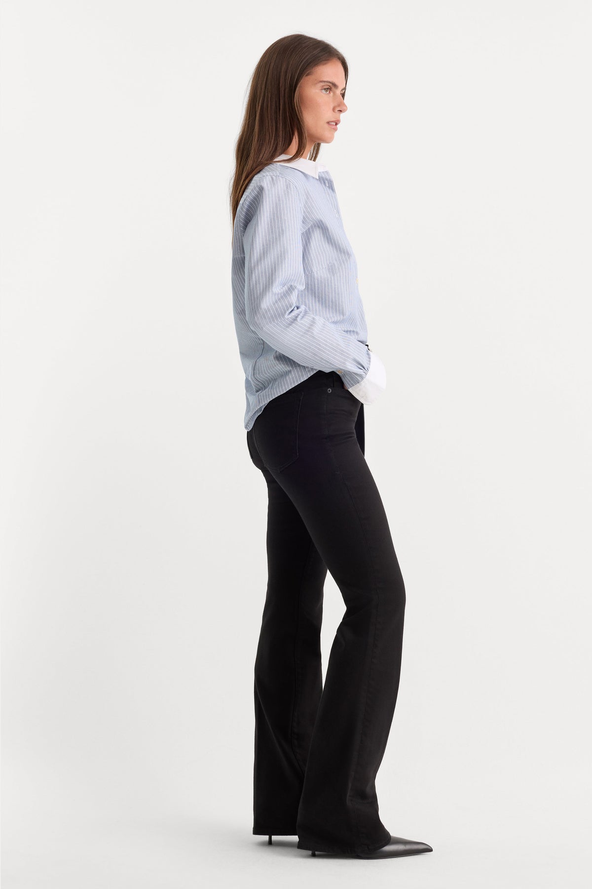 Luxury NEVER FADE GOOD CLASSIC SLIM BOOTCUT JEANS BLACK