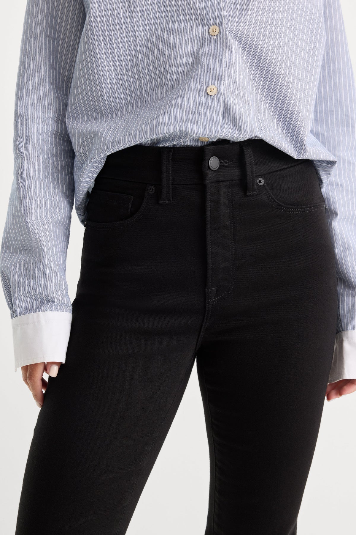 Luxury NEVER FADE GOOD CLASSIC SLIM BOOTCUT JEANS BLACK