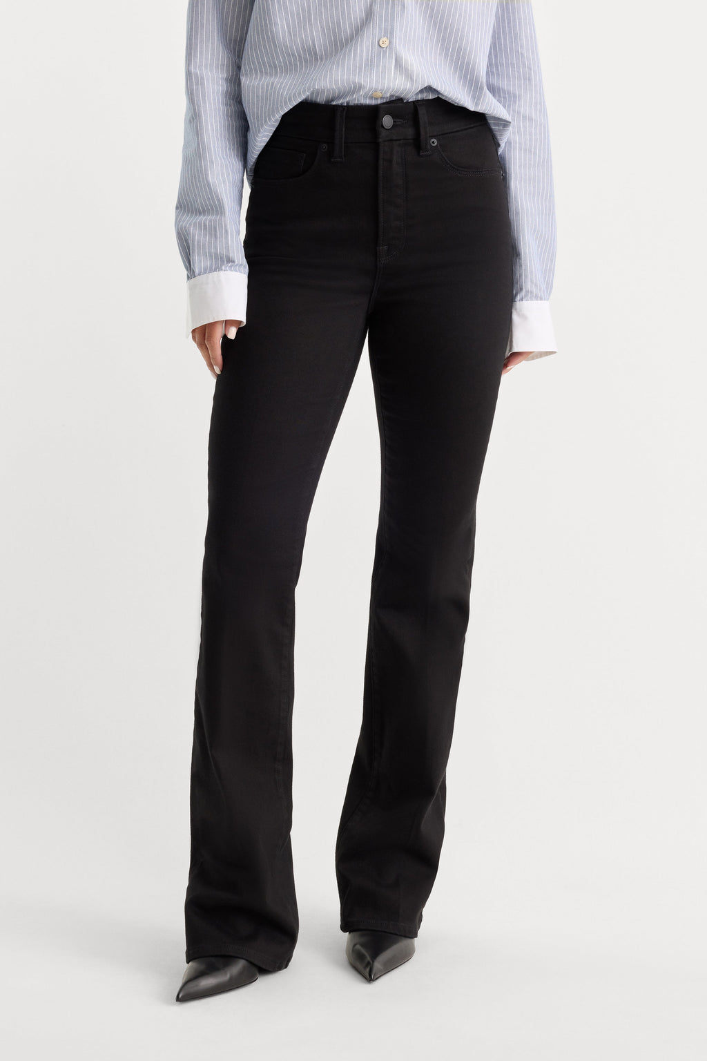 Luxury NEVER FADE GOOD CLASSIC SLIM BOOTCUT JEANS BLACK