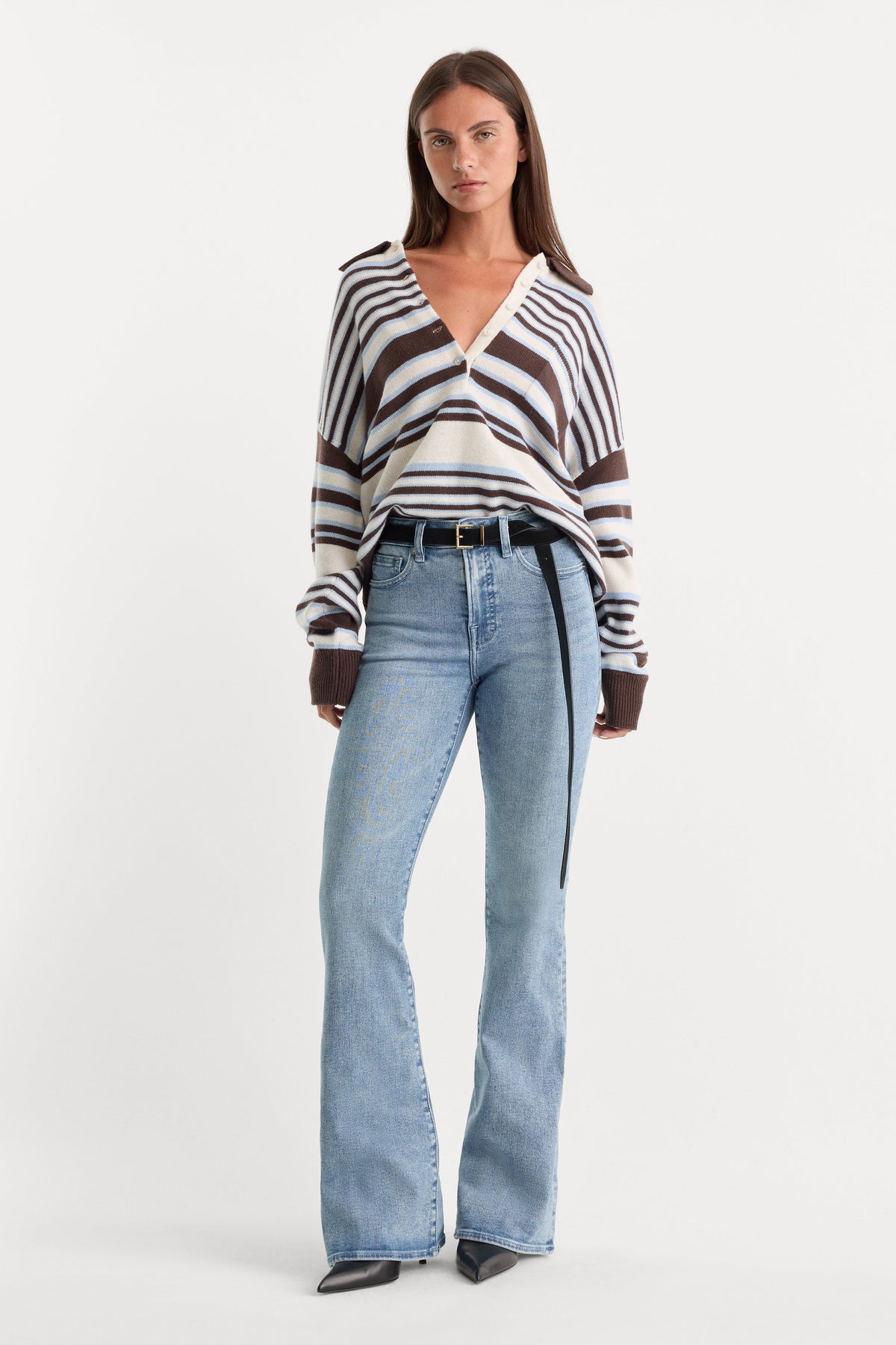 Luxury GOOD LEGS FLARE JEANS INDIGO1154