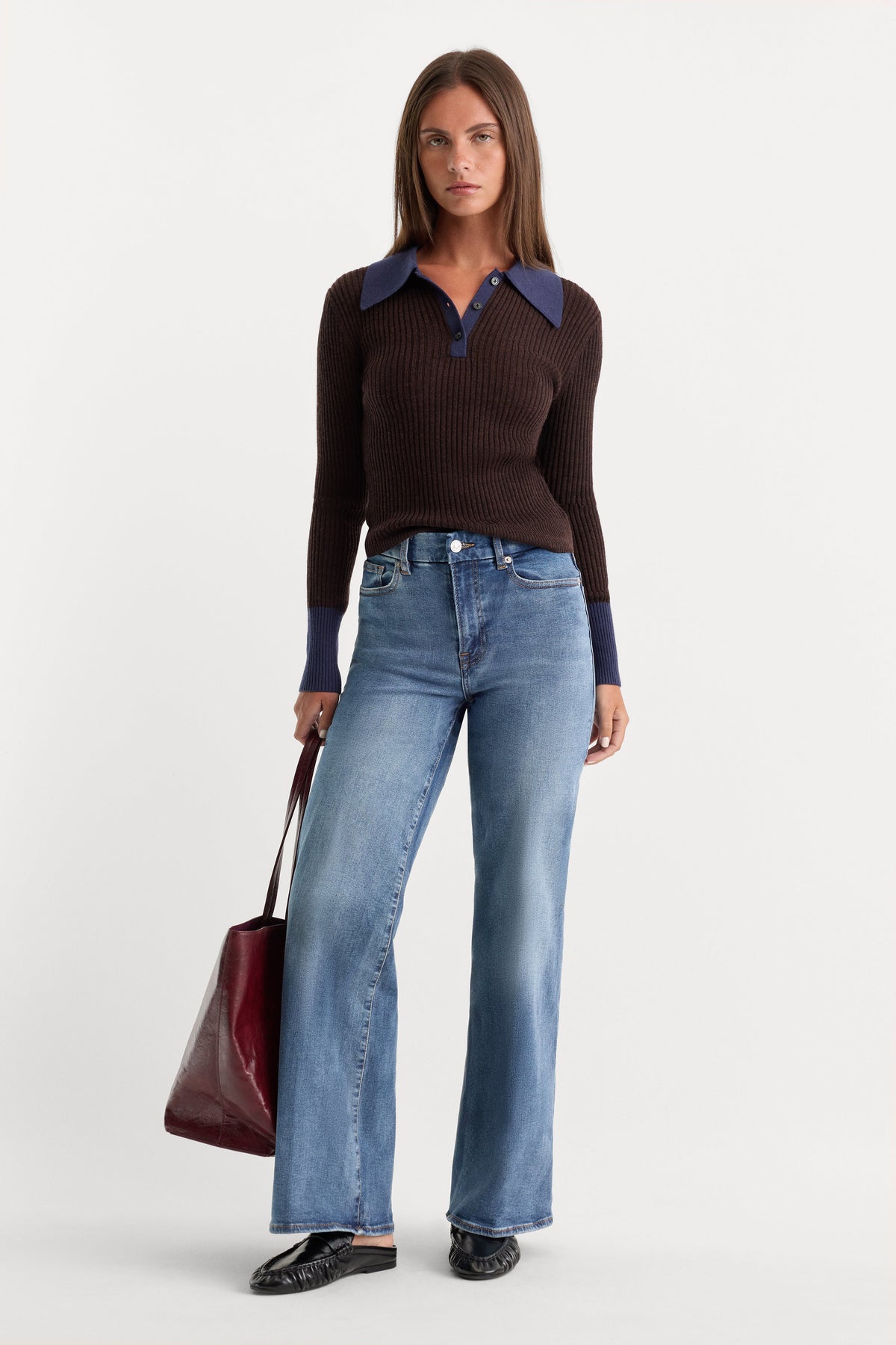 Luxury ALWAYS FITS SLIM PALAZZO JEANS TAWNY