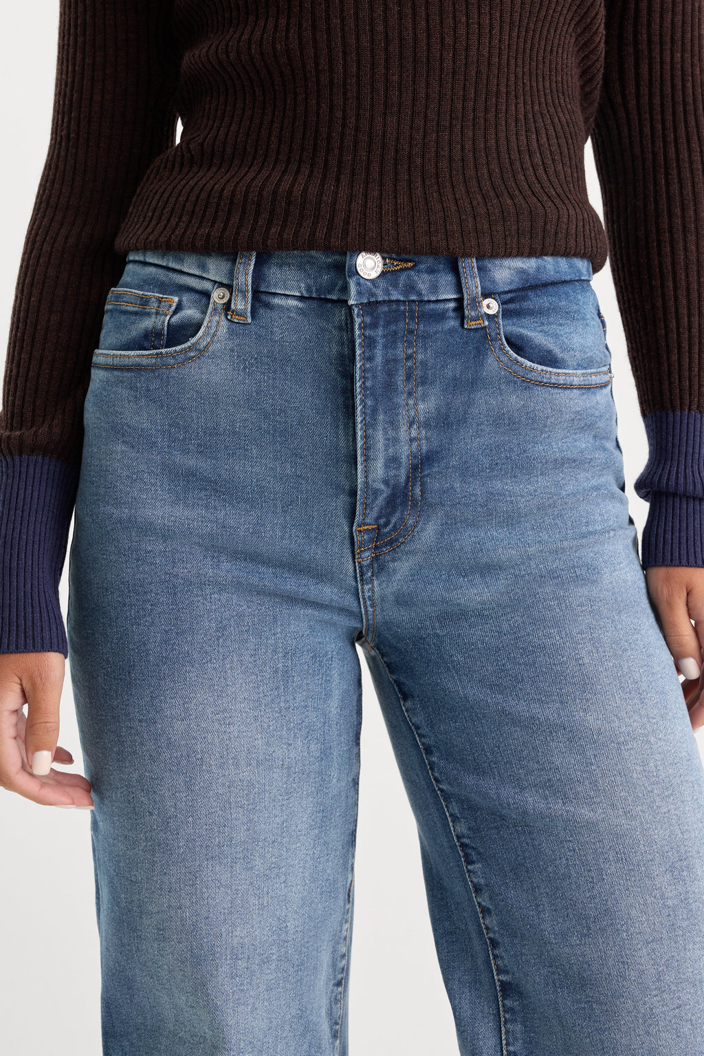 Luxury ALWAYS FITS SLIM PALAZZO JEANS TAWNY