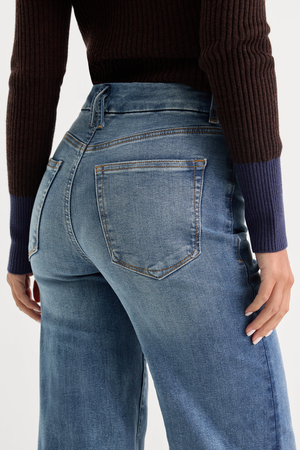 Luxury ALWAYS FITS SLIM PALAZZO JEANS TAWNY