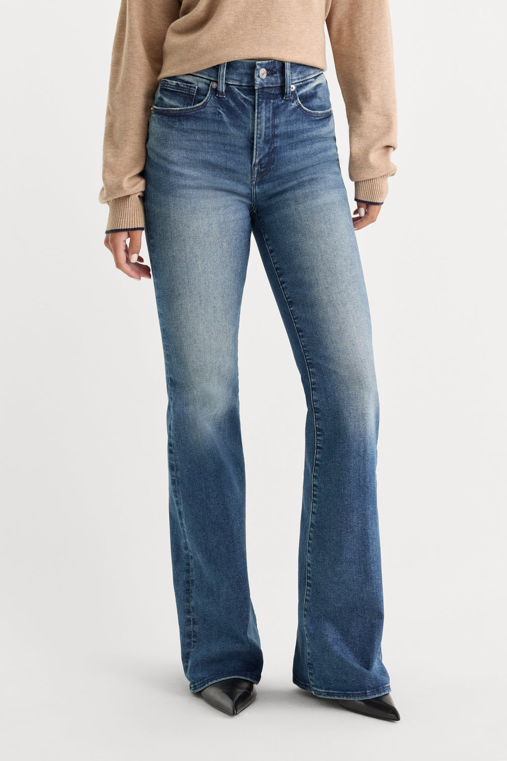 Luxury ALWAYS FITS GOOD LEGS FLARE JEANS INDIGO1071
