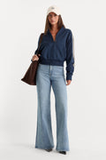 Luxury GOOD WAIST PALAZZO JEANS INDIGO1154