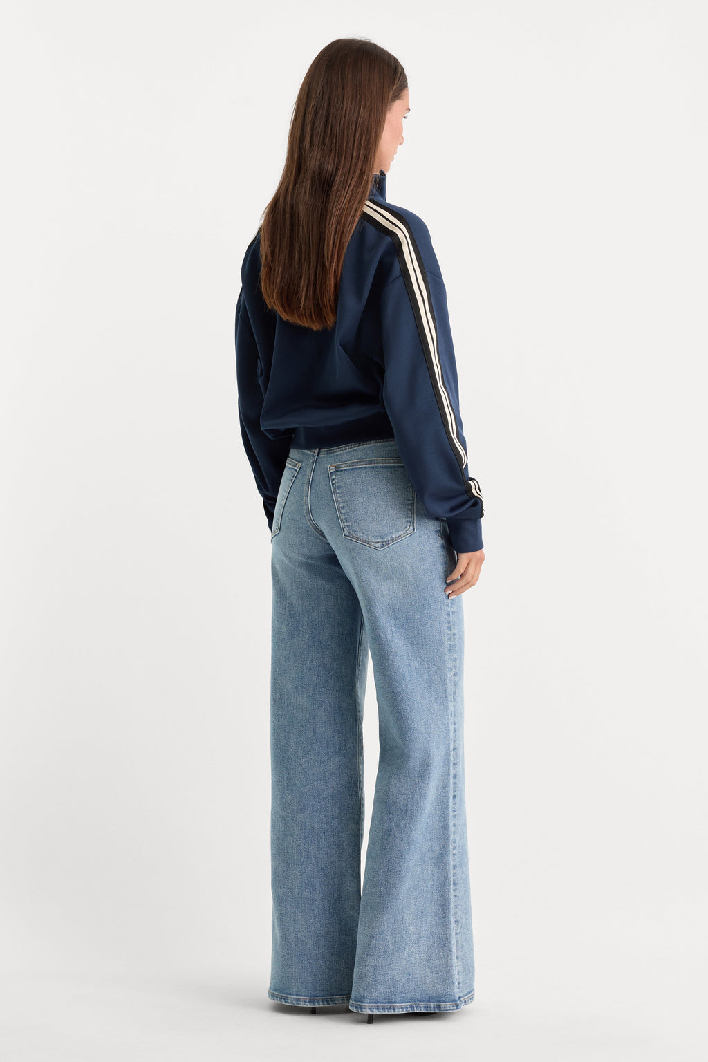 Luxury GOOD WAIST PALAZZO JEANS INDIGO1154