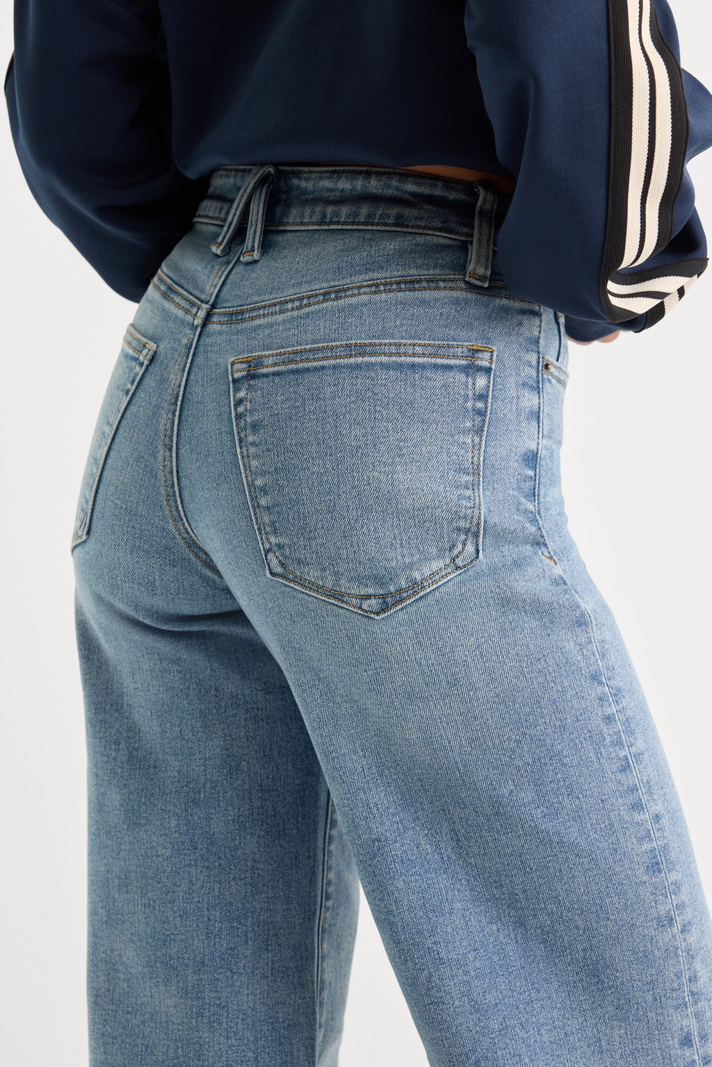 Luxury GOOD WAIST PALAZZO JEANS INDIGO1154