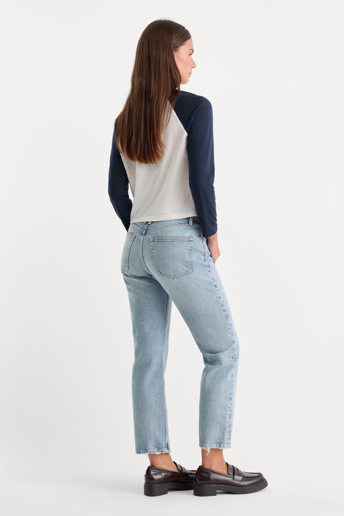 Luxury VINTAGE STRAIGHT ANKLE JEANS INDIGO1220