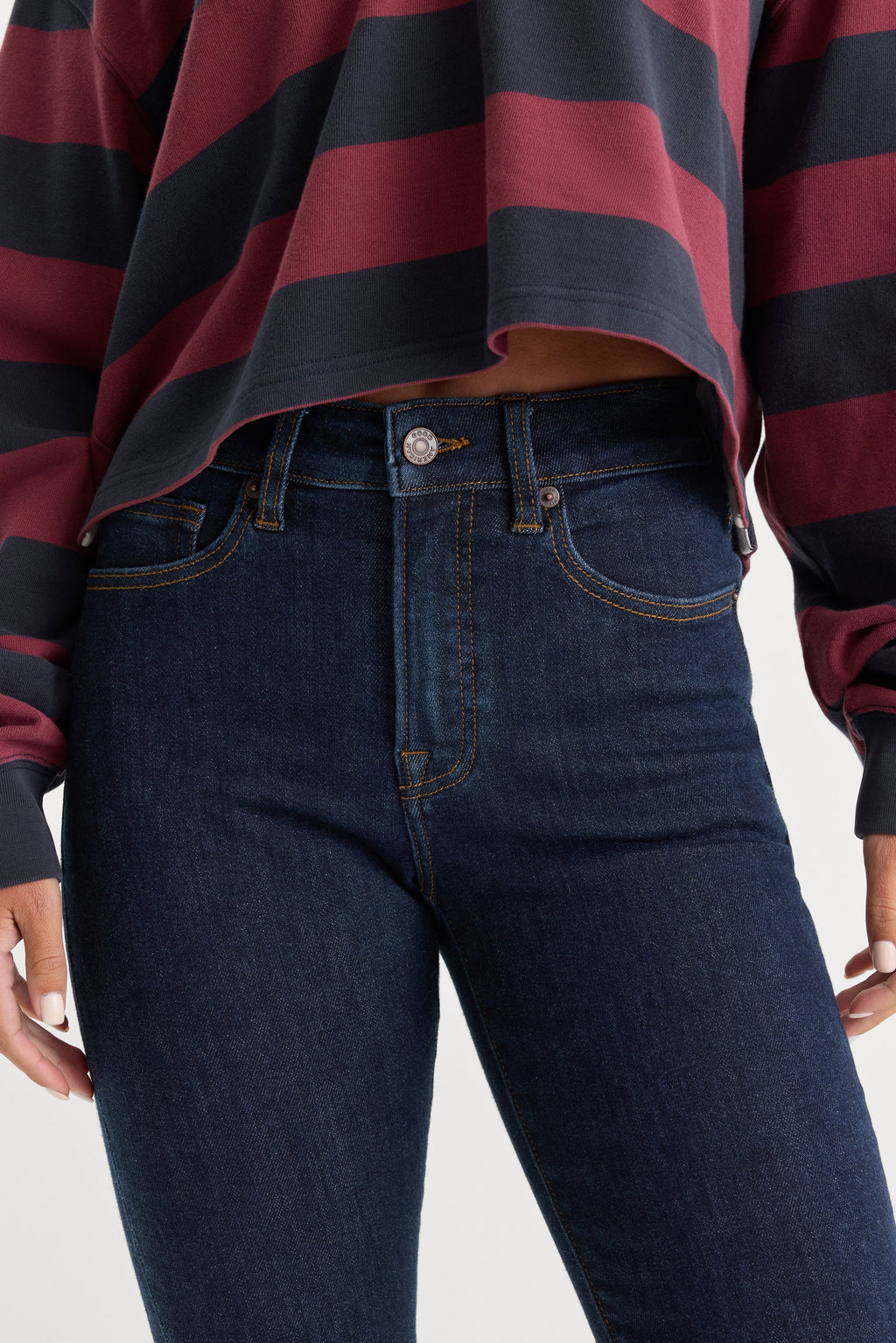 Luxury GOOD PETITE STRAIGHT JEANS INDIGO1153