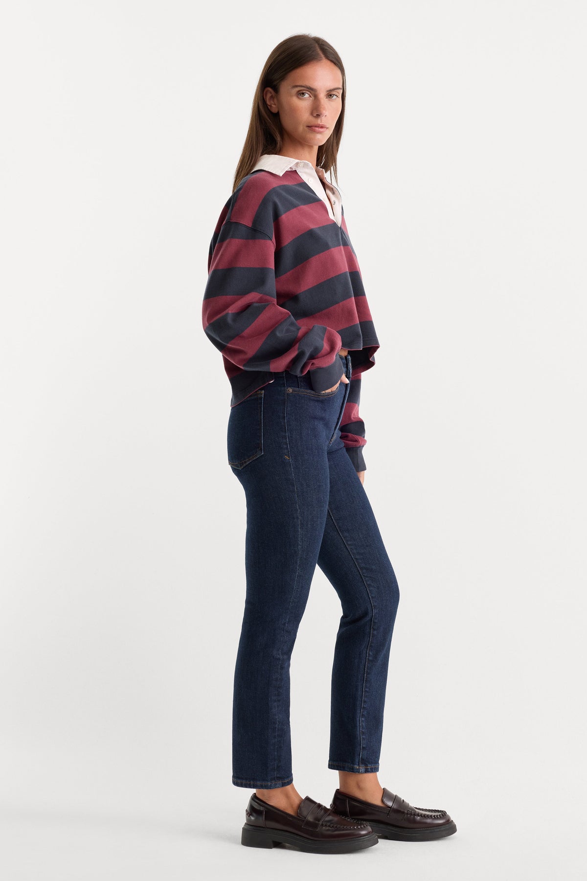 Luxury GOOD PETITE STRAIGHT JEANS INDIGO1153