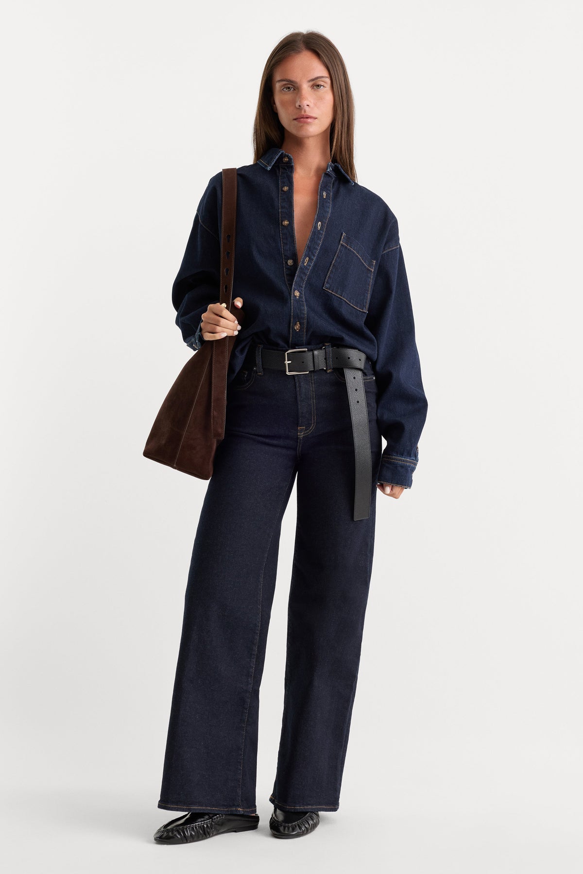Luxury ALWAYS FITS SLIM PALAZZO JEANS DENETHIC BLUE