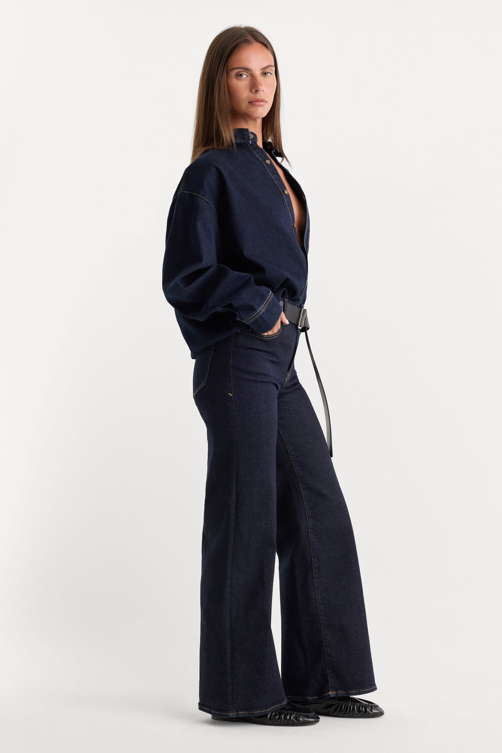 Luxury ALWAYS FITS SLIM PALAZZO JEANS DENETHIC BLUE