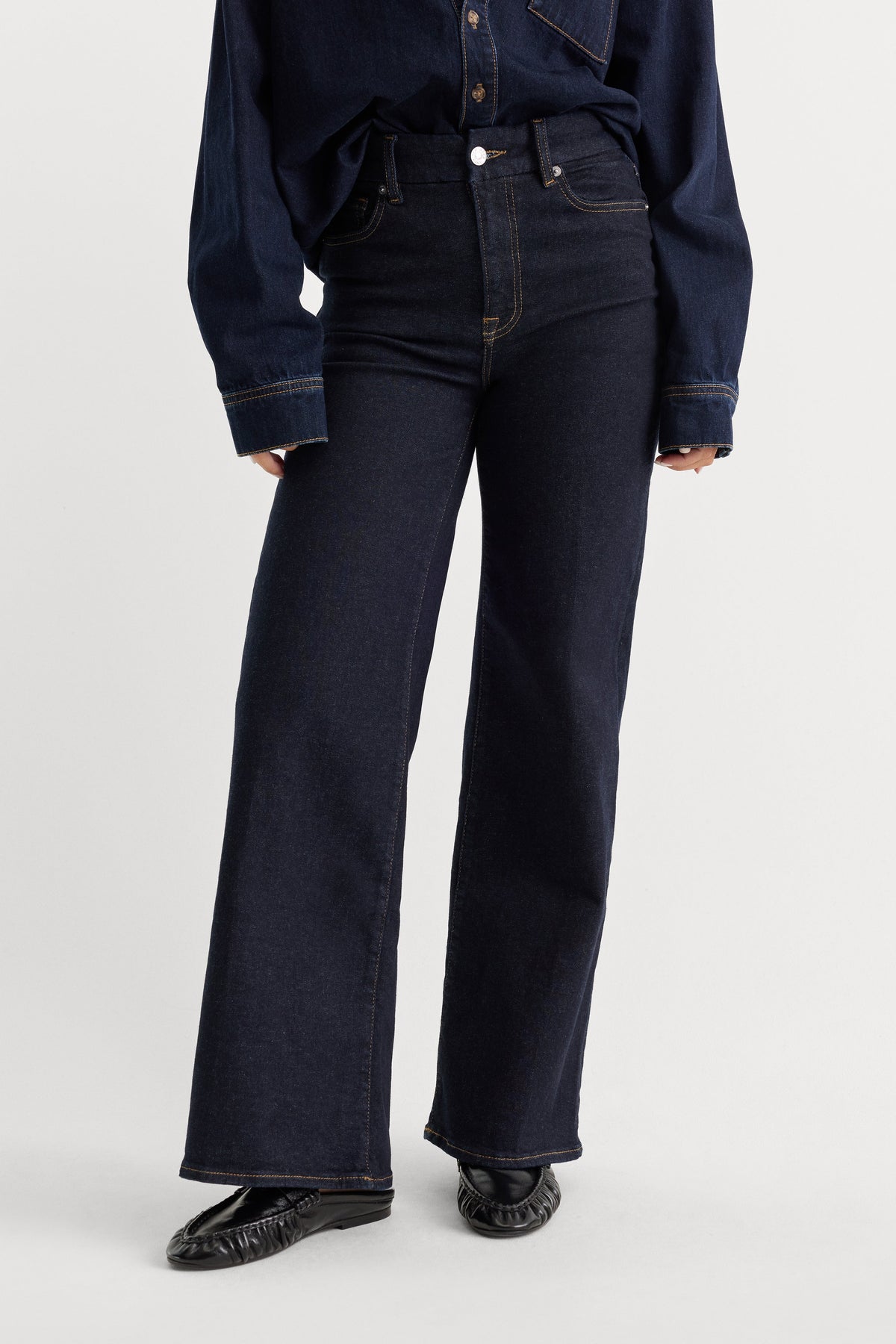 Luxury ALWAYS FITS SLIM PALAZZO JEANS DENETHIC BLUE