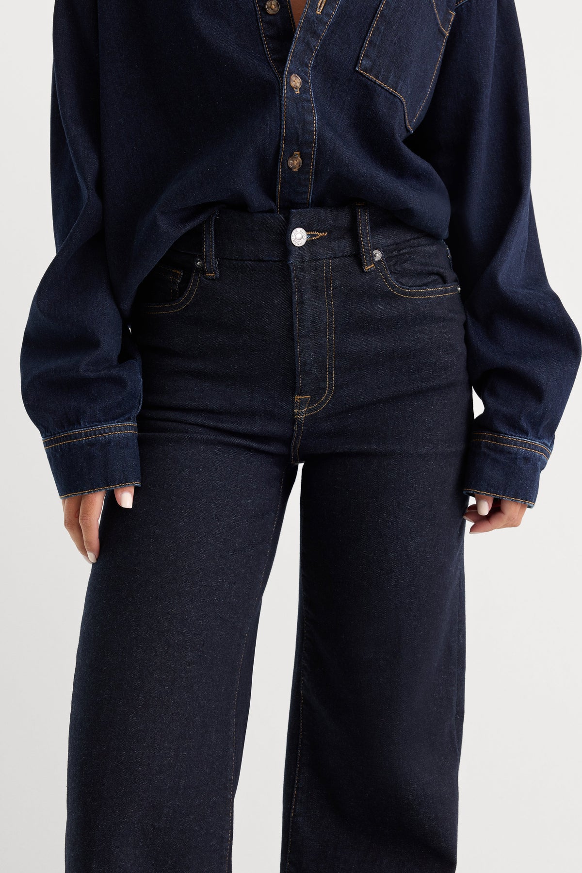 Luxury ALWAYS FITS SLIM PALAZZO JEANS DENETHIC BLUE