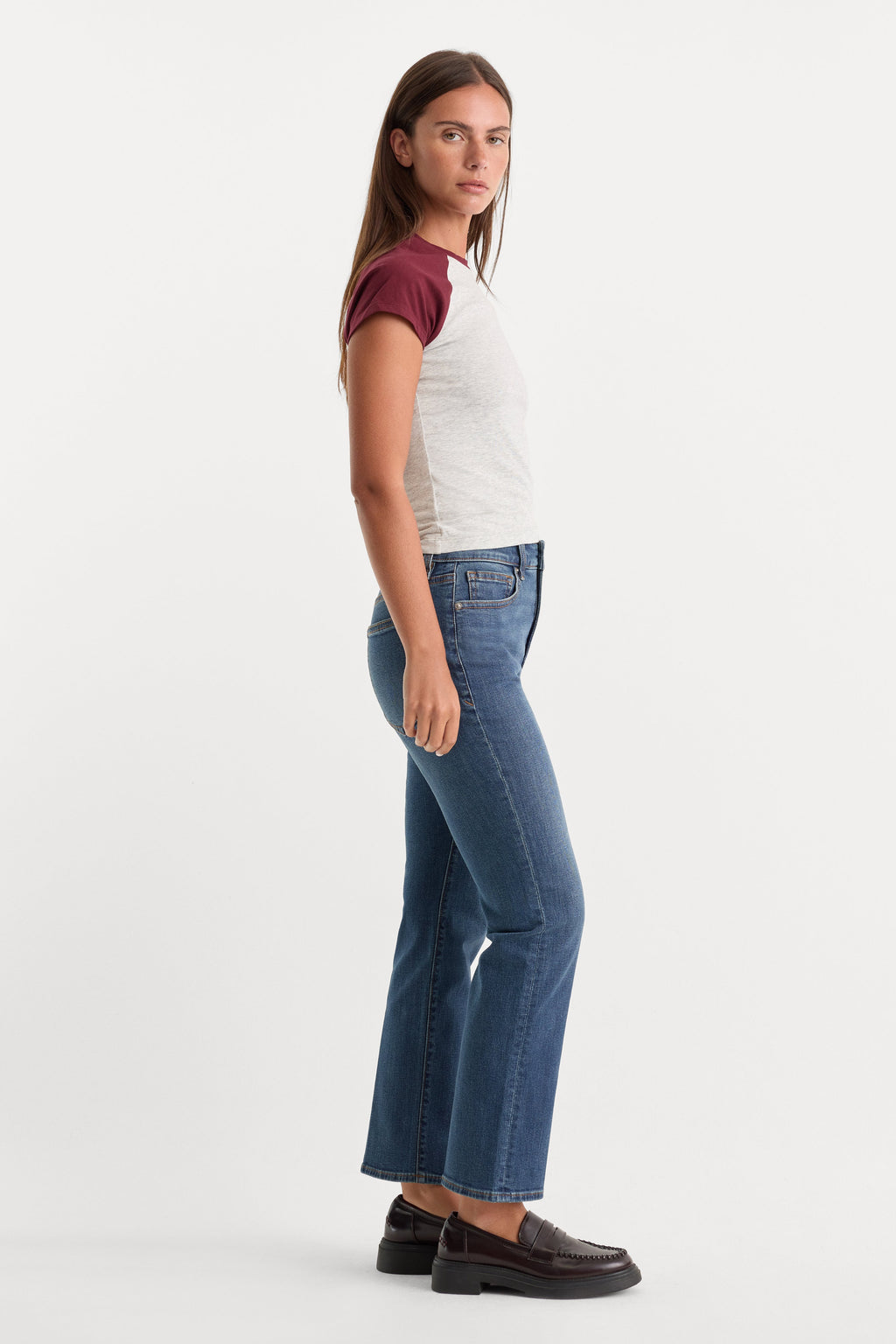Luxury GOOD LEGS STRAIGHT JEANS BLUE004
