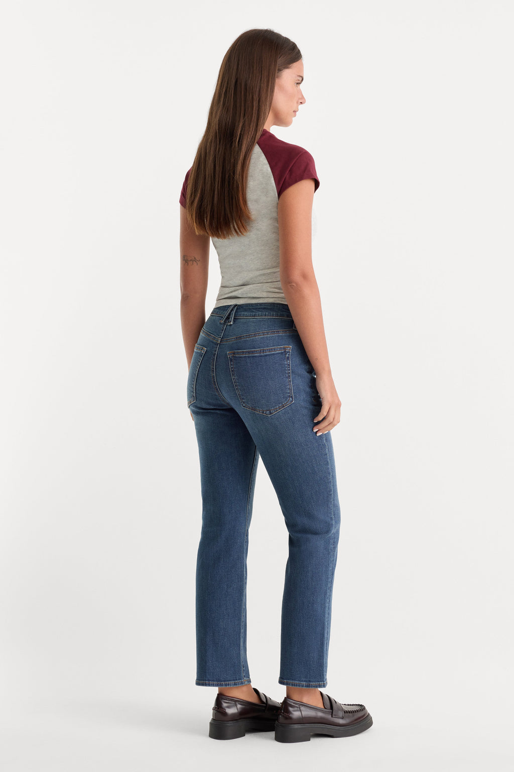 Luxury GOOD LEGS STRAIGHT JEANS LONG BLUE004