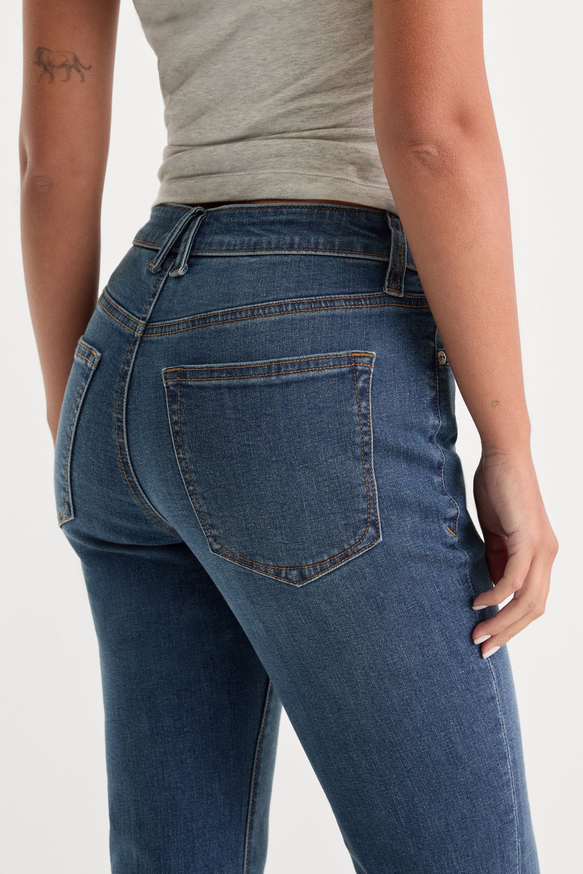 Luxury GOOD LEGS STRAIGHT JEANS BLUE004