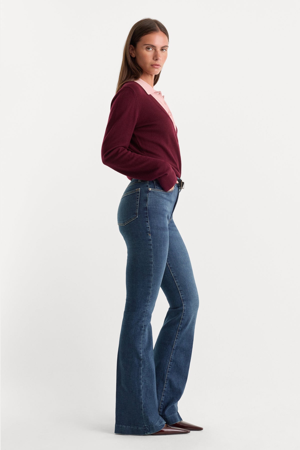 Luxury GOOD LEGS FLARE JEANS BLUE004