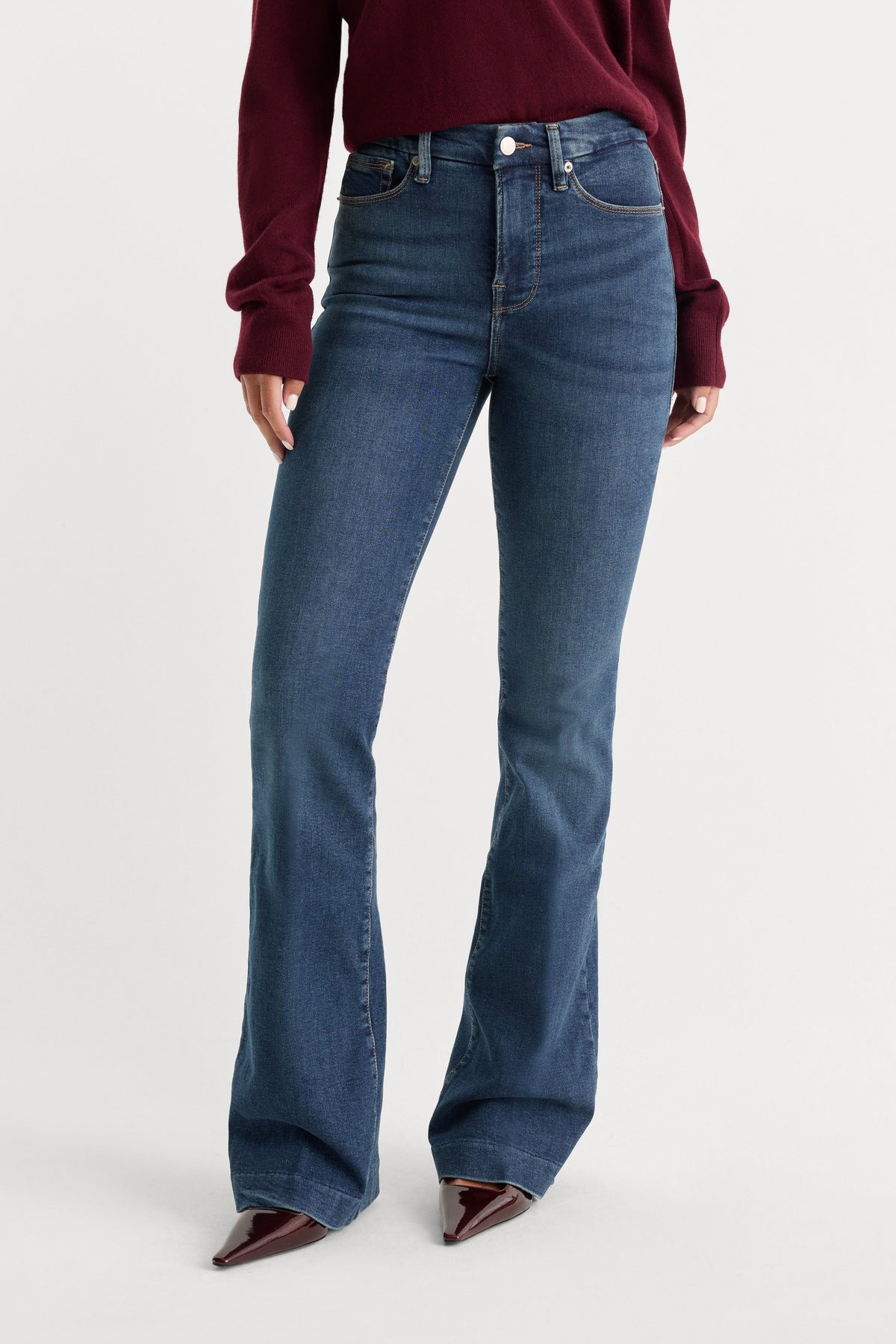 Luxury GOOD LEGS FLARE JEANS BLUE004