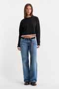 Luxury VINTAGE LOW LOOSE JEANS INDIGO1224