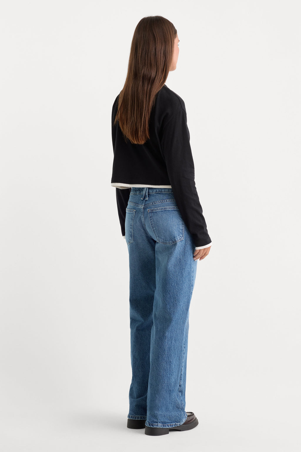 Luxury VINTAGE LOW LOOSE JEANS INDIGO1224