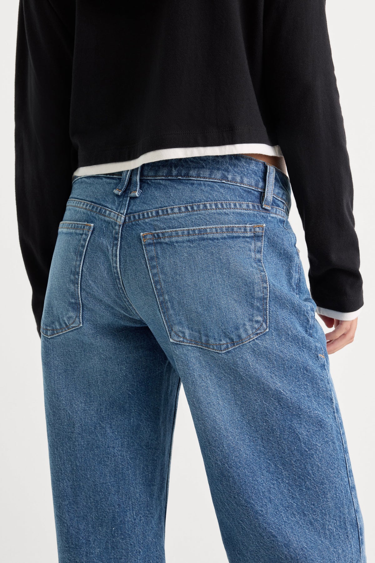 Luxury VINTAGE LOW LOOSE JEANS INDIGO1224