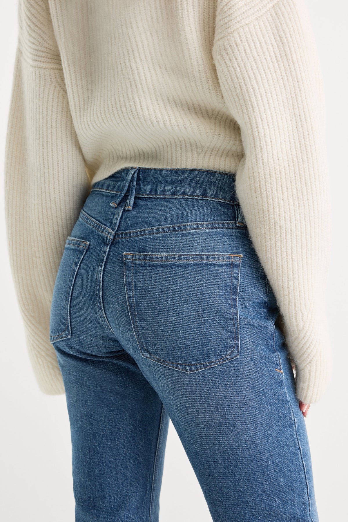 Luxury VINTAGE STRAIGHT ANKLE JEANS INDIGO1222