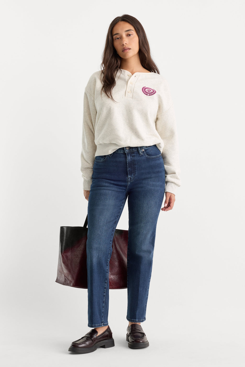Luxury ALWAYS FITS GOOD LEGS STRAIGHT JEANS INDIGO446