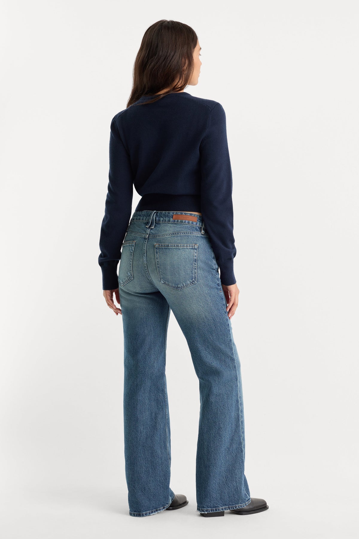Luxury VINTAGE LOW RISE BOOTCUT JEANS INDIGO1282