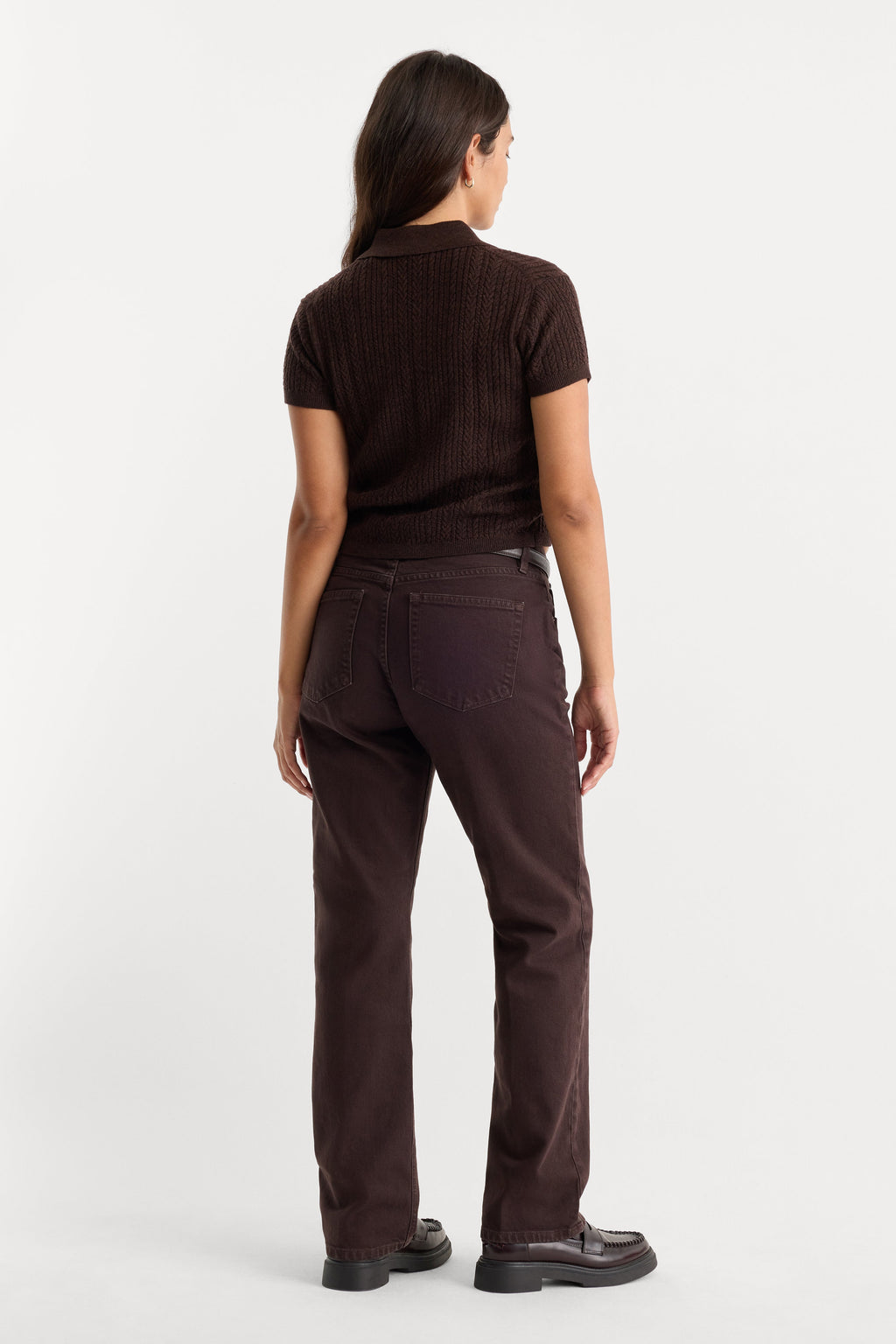 Luxury VINTAGE STRAIGHT JEANS ESPRESSO