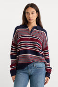 Luxury THE OVERSIZED RUGBY SWEATER MULTI STRIPE