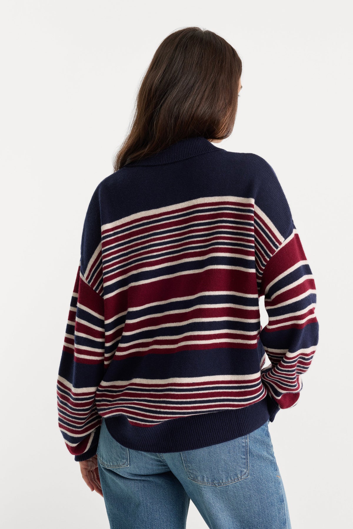 Luxury THE OVERSIZED RUGBY SWEATER MULTI STRIPE