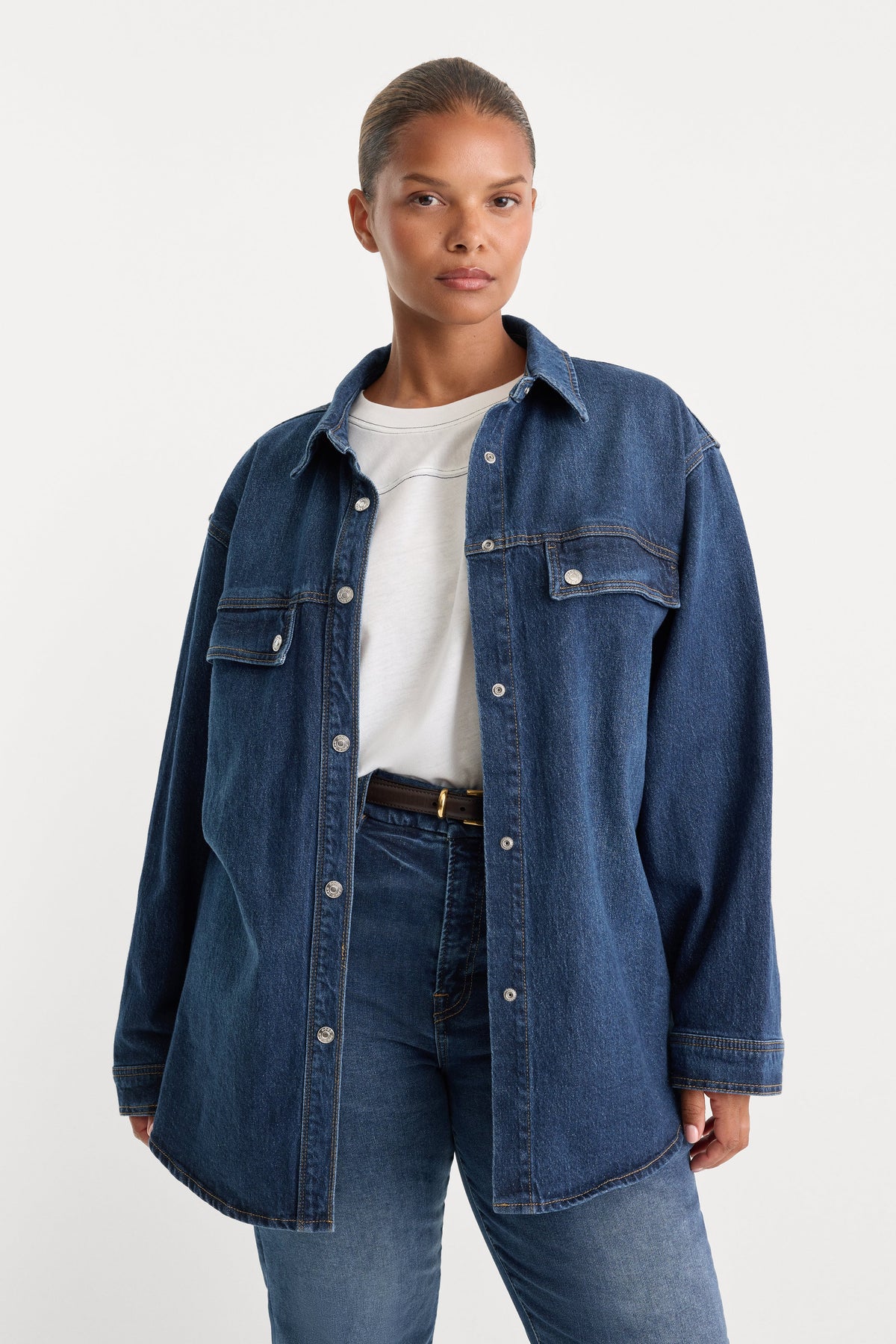 Luxury THE DENIM OVERSHIRT BOUNCE