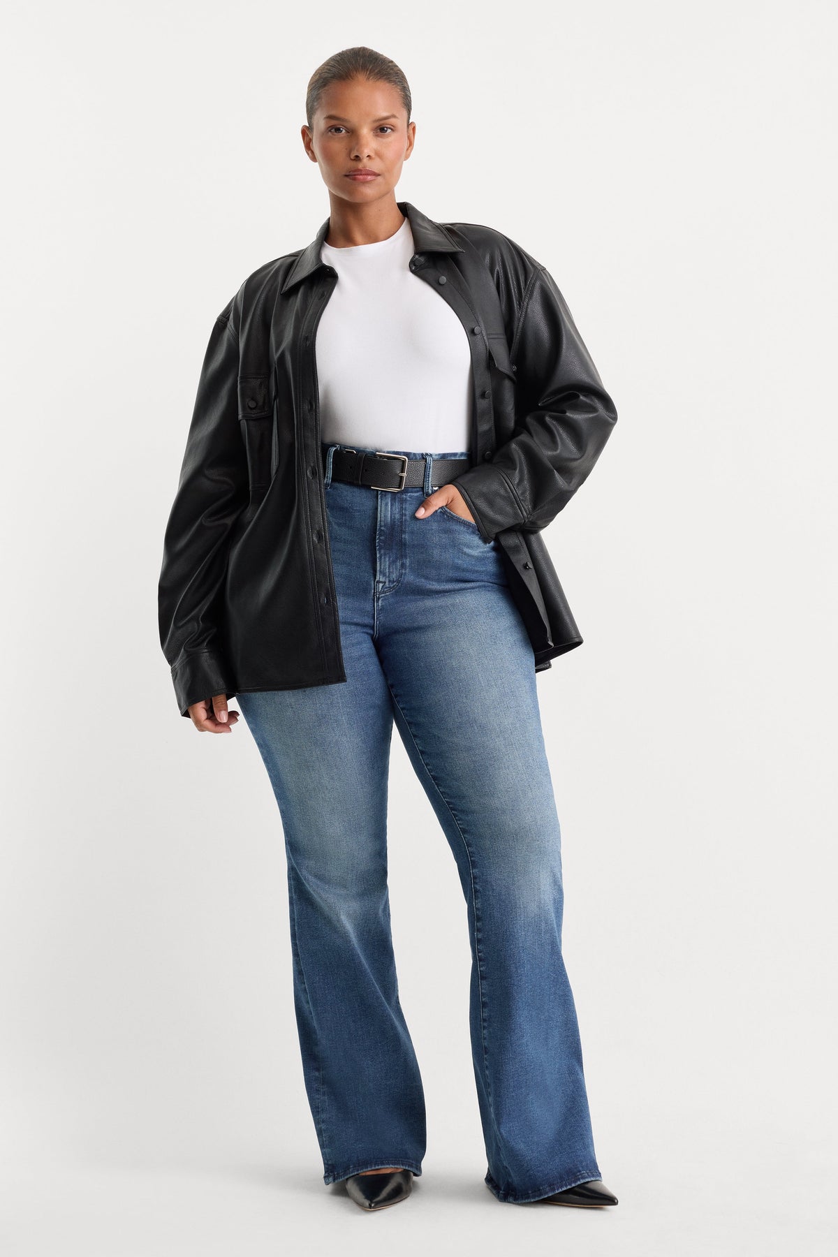 Luxury ALWAYS FITS GOOD LEGS FLARE JEANS INDIGO1071
