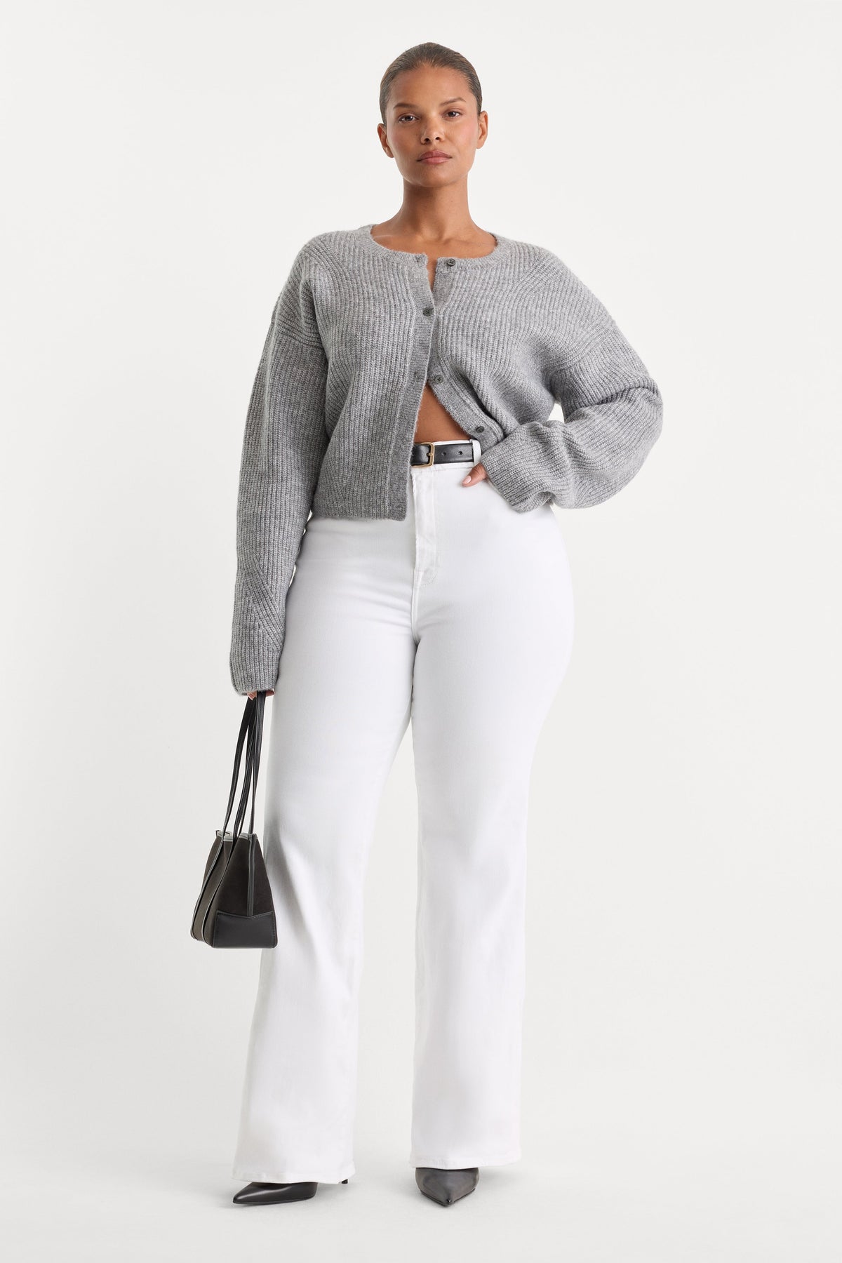 Luxury ALWAYS FITS GOOD CLASSIC BOOTCUT JEANS WHITE