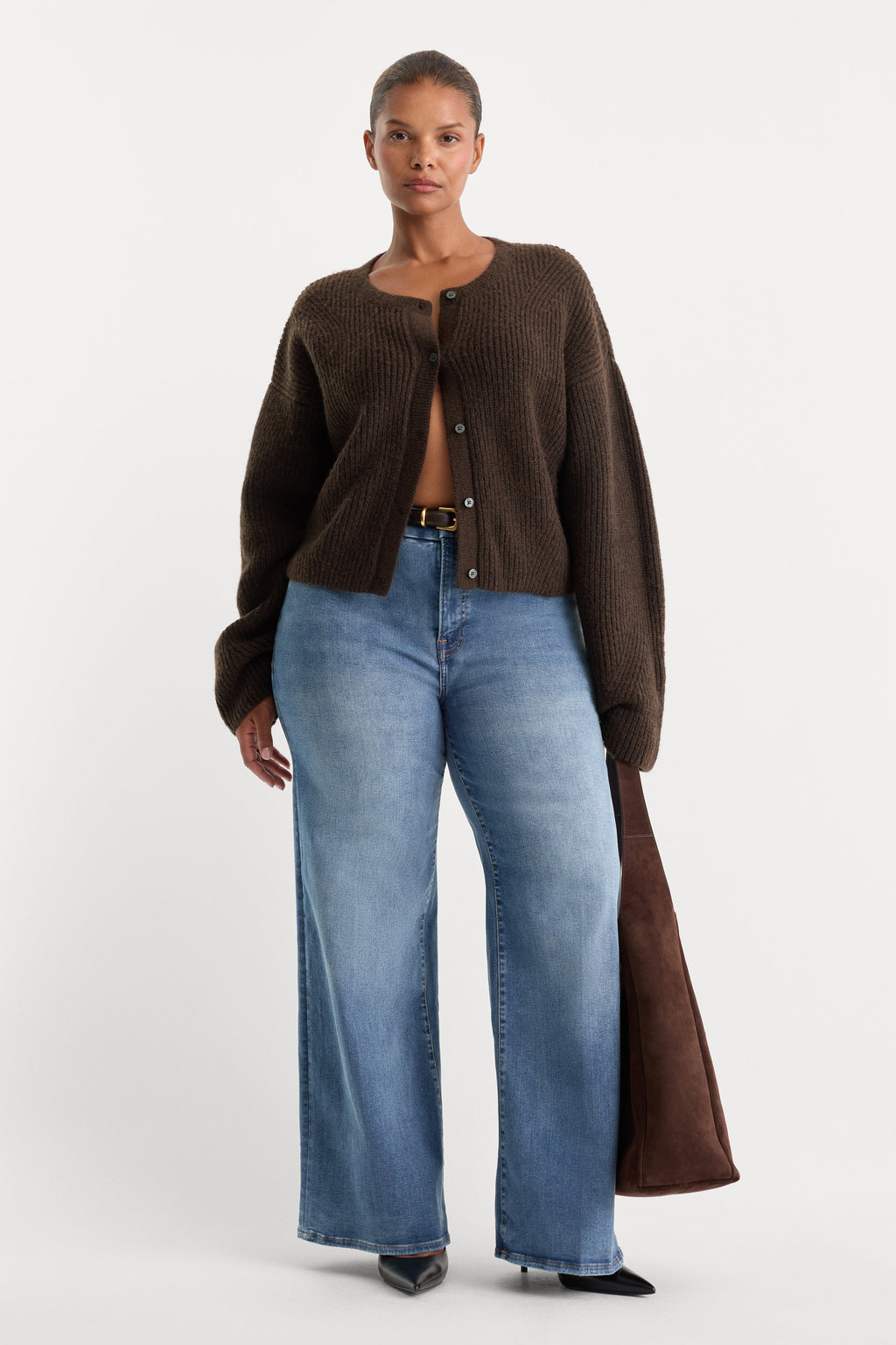 Luxury ALWAYS FITS SLIM PALAZZO JEANS TAWNY