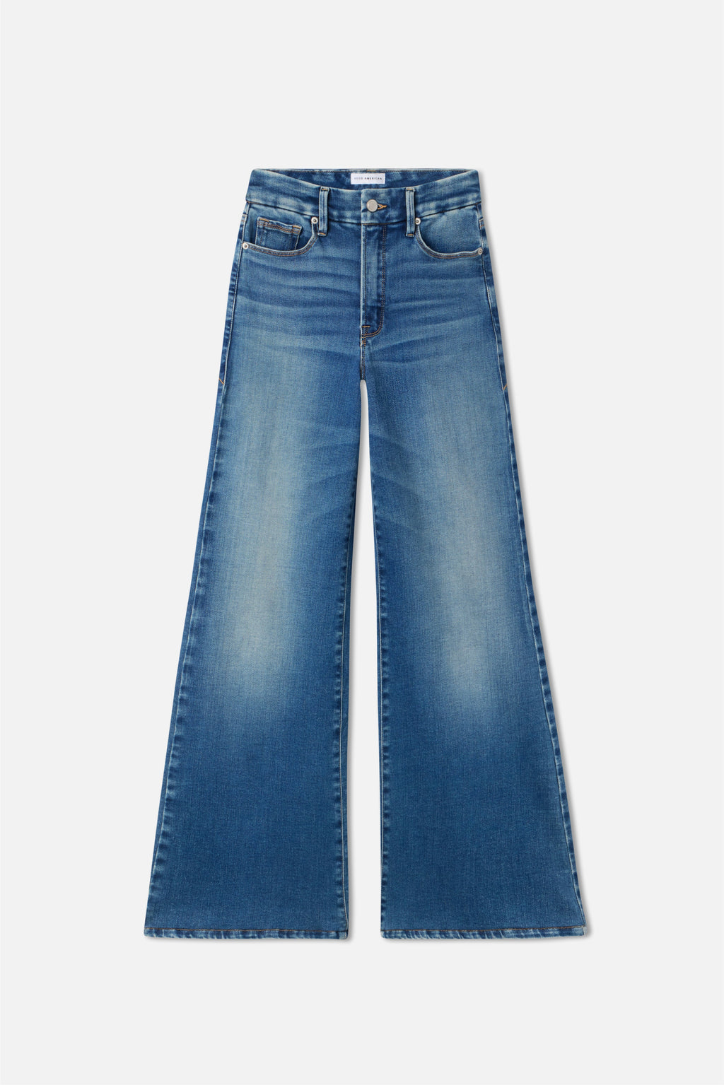 Luxury SOFT TECH GOOD WAIST PALAZZO JEANS INDIGO986