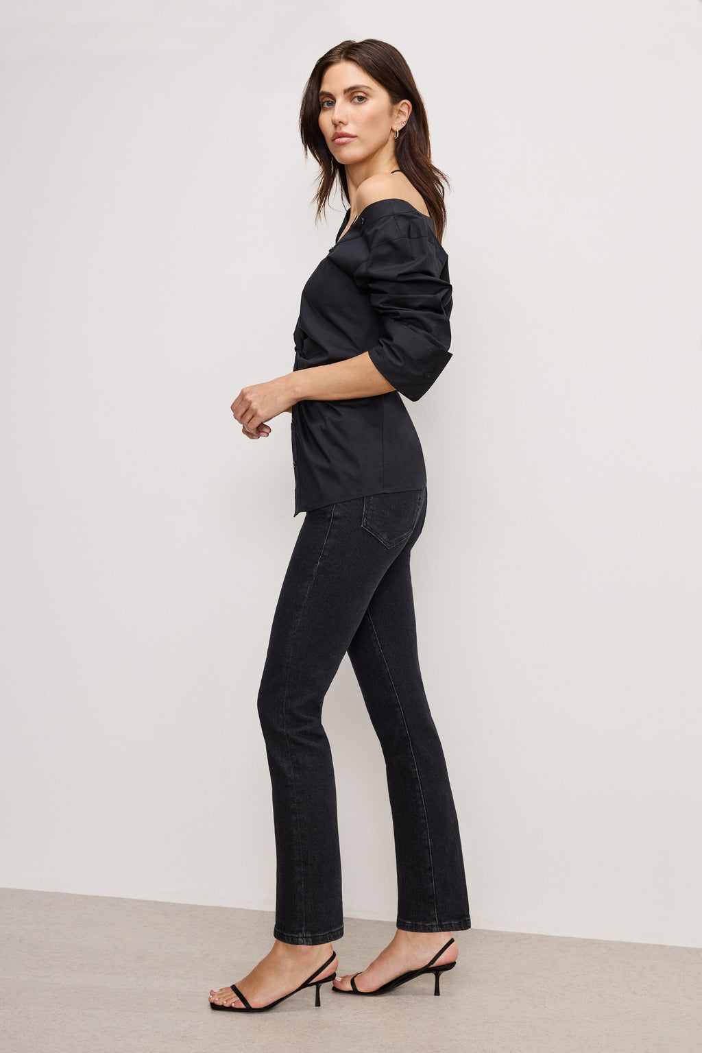 Luxury GOOD LEGS STRAIGHT JEANS BLACK184