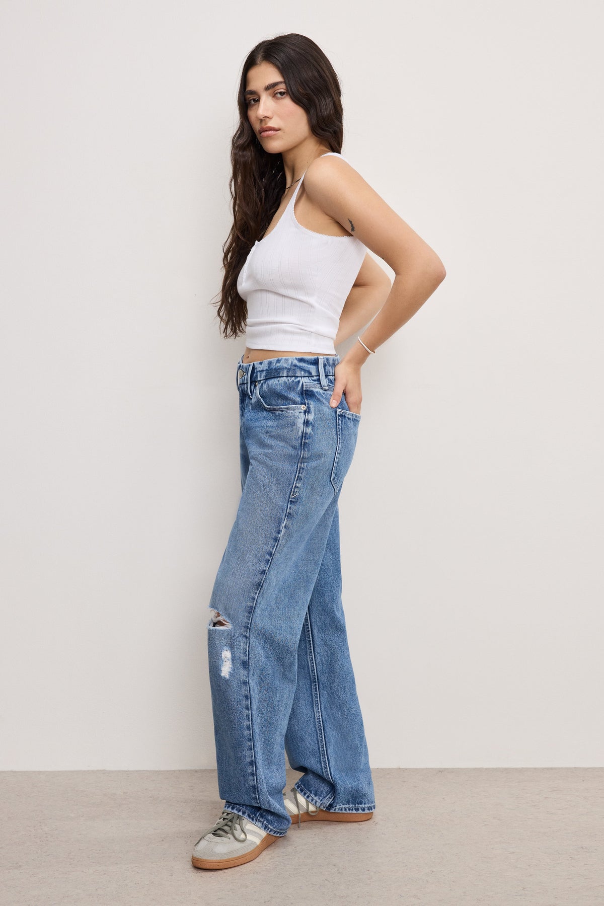 Luxury GOOD PETITE 90S JEANS INDIGO893