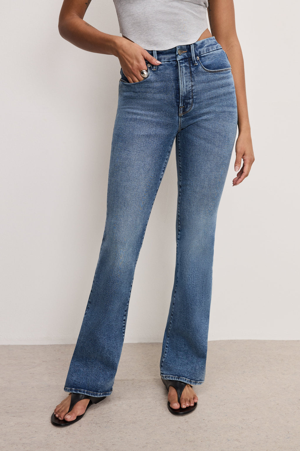 Luxury COMPRESSION GOOD CLASSIC BOOTCUT JEANS INDIGO254
