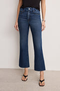 Luxury SOFT TECH GOOD LEGS CROPPED MINI BOOT JEANS INDIGO977