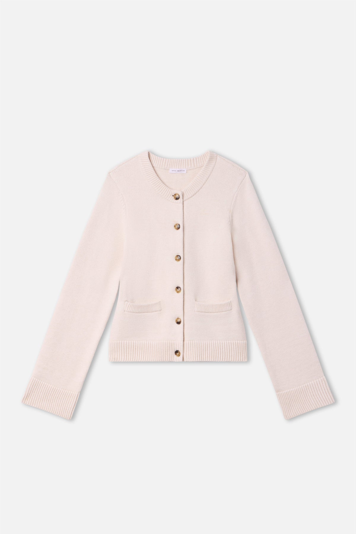 Luxury BUTTON FRONT KNIT CARDIGAN VANILLA001