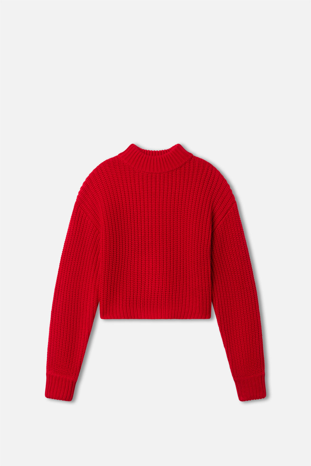 Luxury CHUNKY KNIT MOCK NECK SWEATER CHILI001