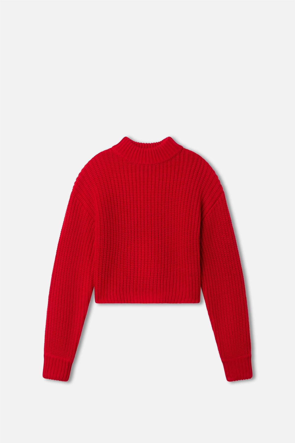Luxury CHUNKY KNIT MOCK NECK SWEATER CHILI001