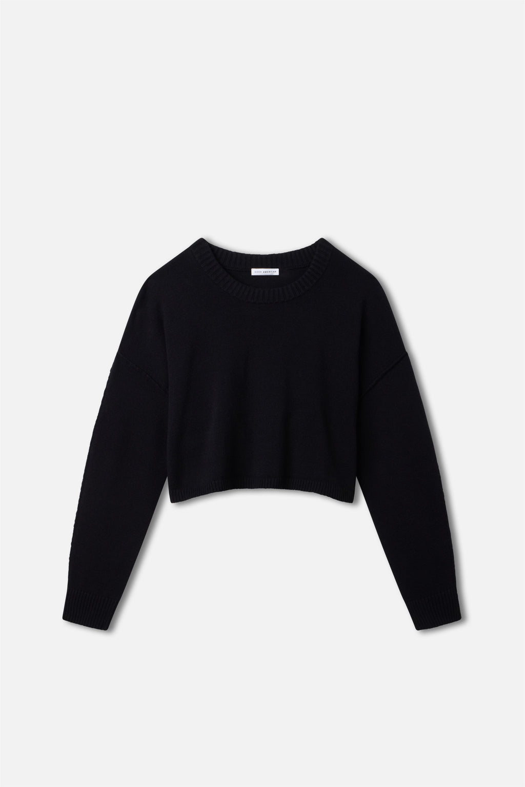 Luxury COZY KNIT CREW NECK BLACK
