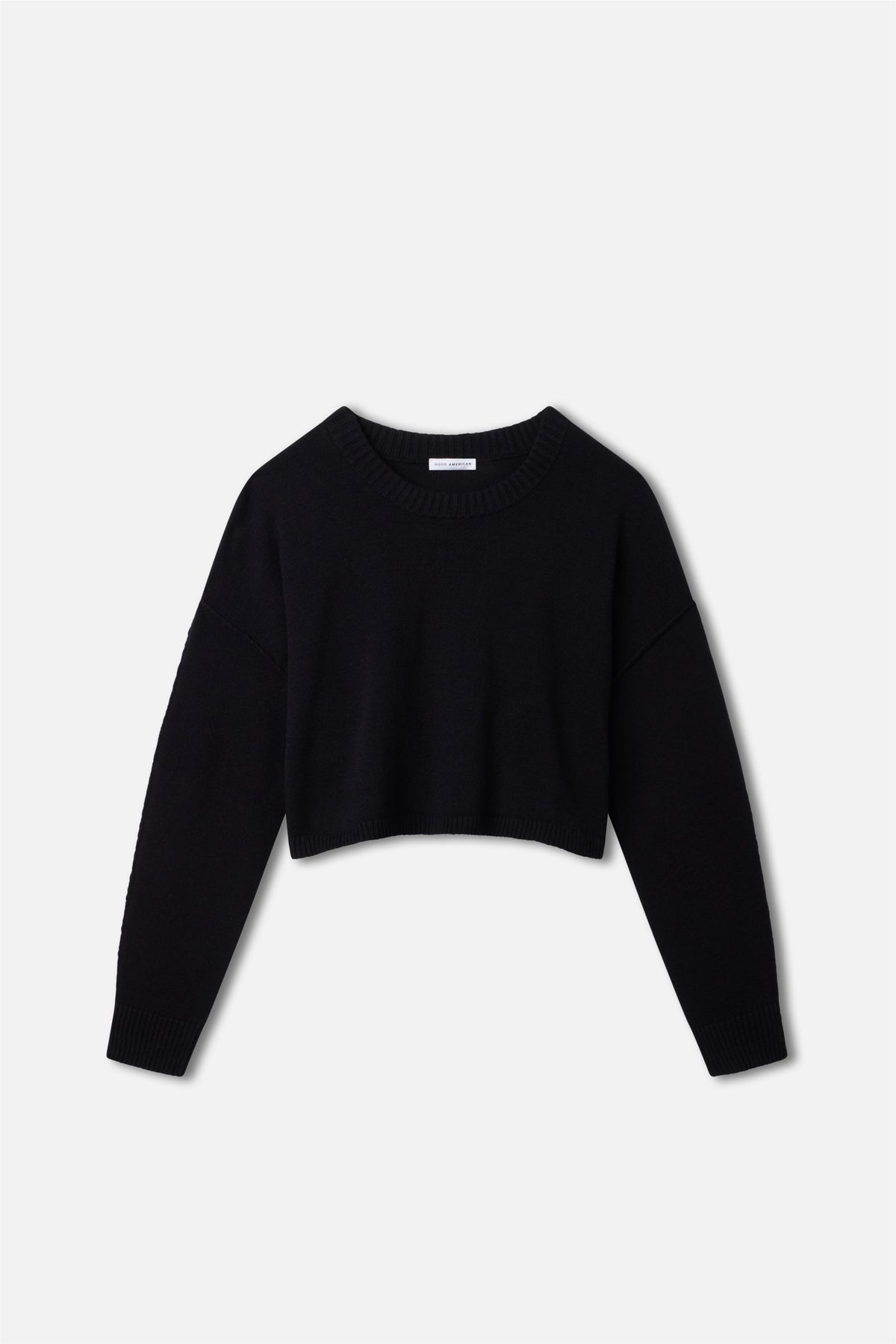 Luxury COZY KNIT CREW NECK BLACK